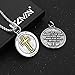HZMAN Bible Verse Necklace for Men Women Stainless Steel Inspirational Verse Cross Round Pendant Jewelry Gift (Silver & Gold)