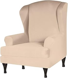 Levemolo Capa De Cadeira Reclinável Protetor De Cadeira Capa De Cadeira De Jantar Capa De Assento Para Casa Capa De Banco De Seda Bege Capa De Assento De Cadeira Slipcover
