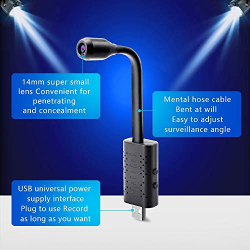 Mini Spy Camera, 1080P Mini USB Bedraad Draadloze Verborgen Camera - Image 3