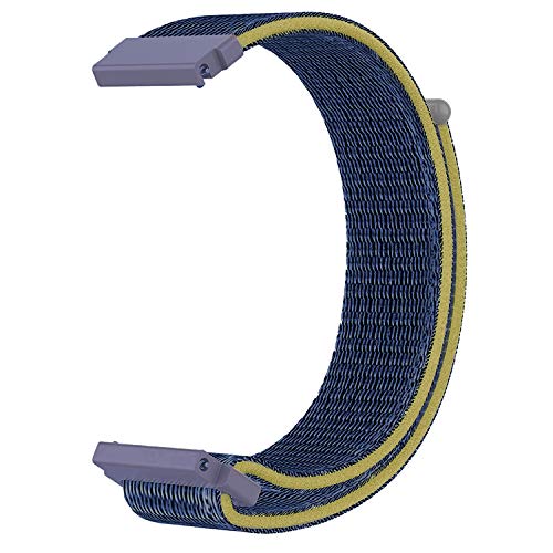 Image of ACM Watch Strap Nylon Soft Loop 20mm Compatible with Huami Amazfit Gts 2 Mini Smartwatch Sports Band Blue