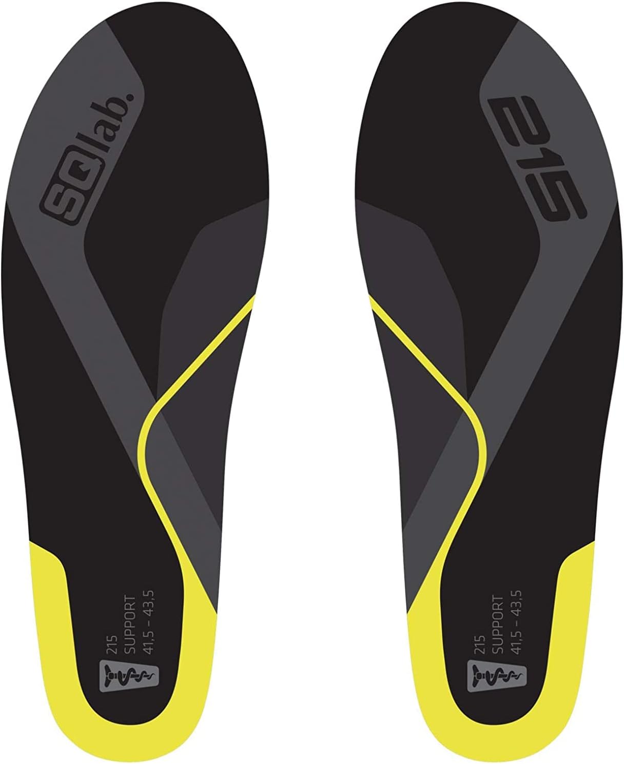 SQlab 215 Support Gold Mid Arch Cycling Shoe Insoles (XL