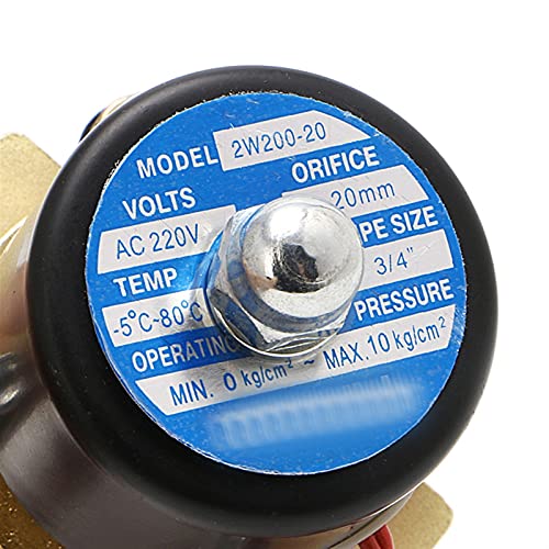 Électrovanne 3/4" 220V évite les fuites d'eau air et huile - 5