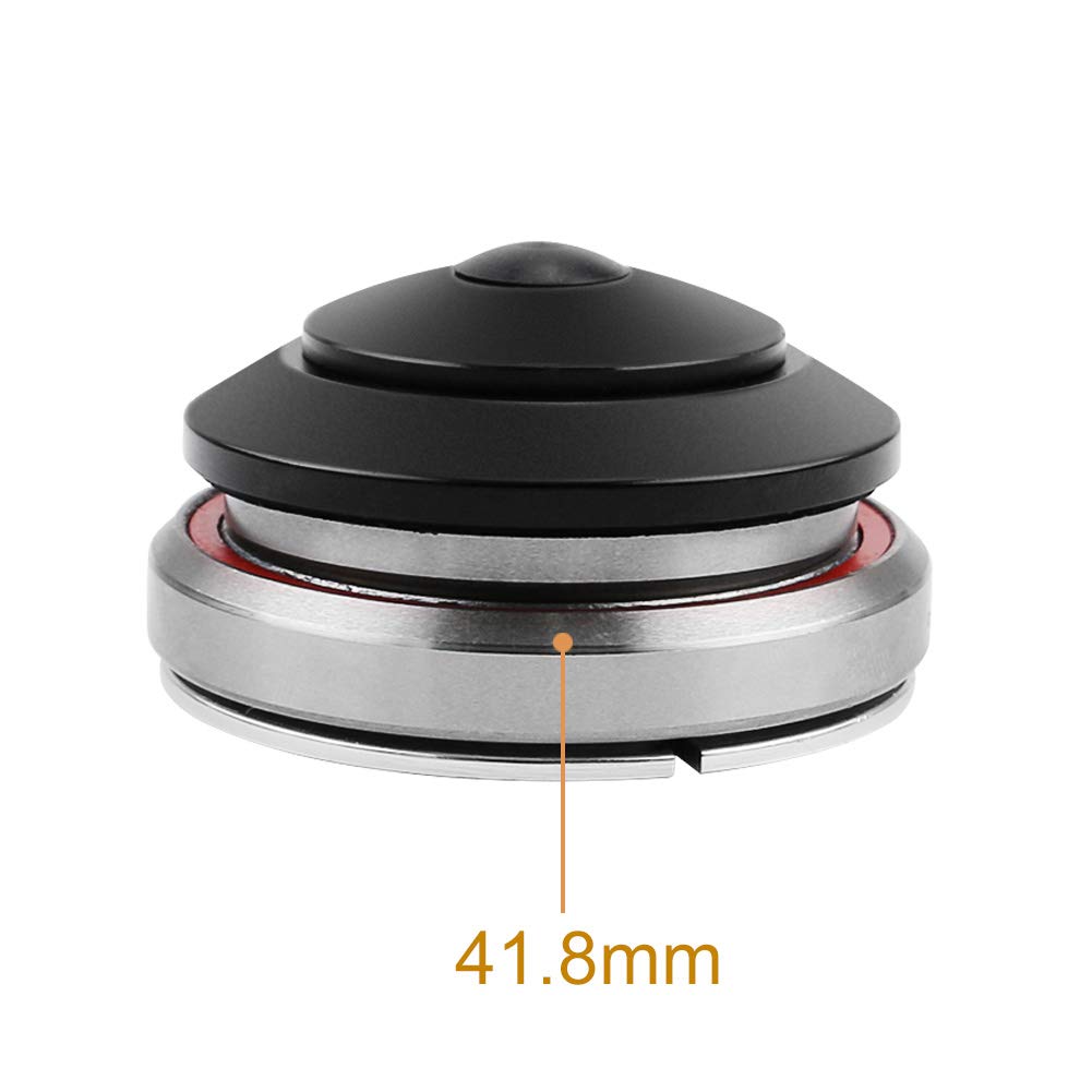Yosoo Health Gear Roulements de Casque en Alliage d'Aluminium, 41mm, Usinés CNC pour VTT et Vélos de Route, avec Roue à Anneau en Acier