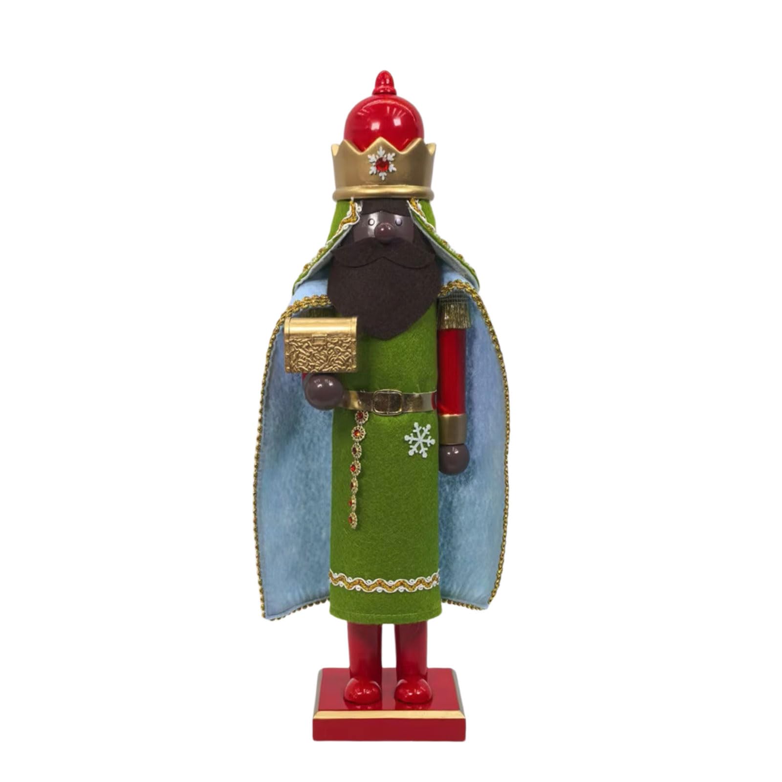 PANGBOER de decoración navideña de Madera Hecha a Mano para repisa, Consola, Estante, Festiva, casa de Vacaciones, Pieza Decorativa para coleccionista, de Rey de Temporada, Adorno de de de