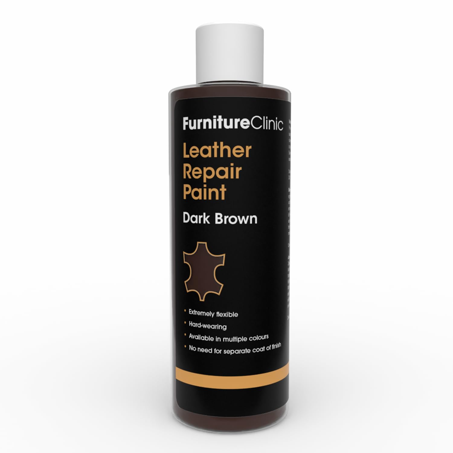 Furniture Clinic Leather Repair Paint, Color and Finish, Dark Brown