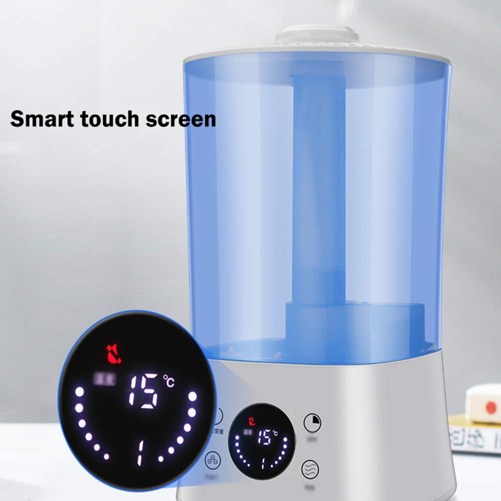 humidificador ultrasónico, Gran diámetro/Humedad Constante Inteligente/purificación de Iones Negativos/Pantalla LED/con Control Remoto/Apagado automático/sincronización