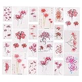 NOLITOY 21個 ステッカー パーティー party あし 一時的な 人工の 一時的なステッカー の シール 花 花の の のり