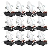 Sunco Lighting 12 Pack 4 Inch LED Recessed Lighting Ceiling Lights Slim, 5000K Daylight, Dimmable...