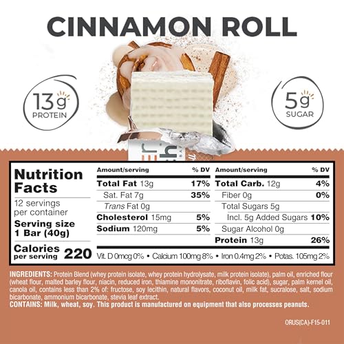 Image of Power Crunch Protein Energy Wafer Bars, Cinnamon Roll, 1.4 Ounce (12 Count)