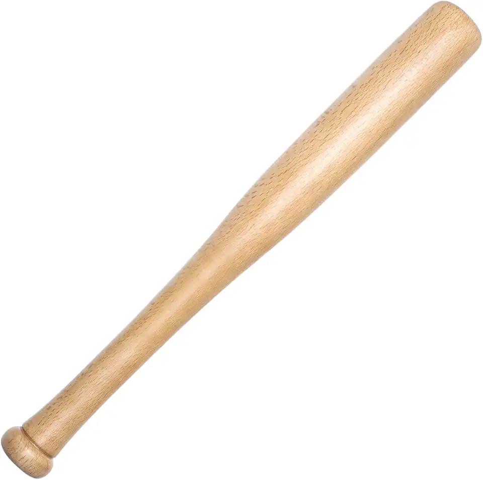 Wooden Baseball Bat,18 Inch Mini Wood Baseball Bats for Home Self Defense,One Hand Training Bat