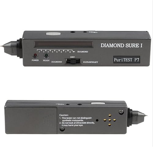 Miniatura 5 de Profesional de alta precisión LED diamante probador joyería gema selector prueba pluma herramienta con luces (tamaño  1)