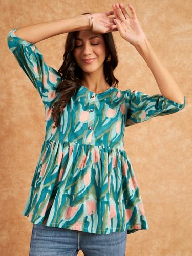 Image of Modeve Women Cotton Top for Summer