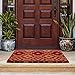 Fab Habitat Vintage Extra Thick Doormat - Handwoven, Durable - Natural Coir - Entryway, Front Door, Porch, Patio - Lhasa Kilim Multicolor (18