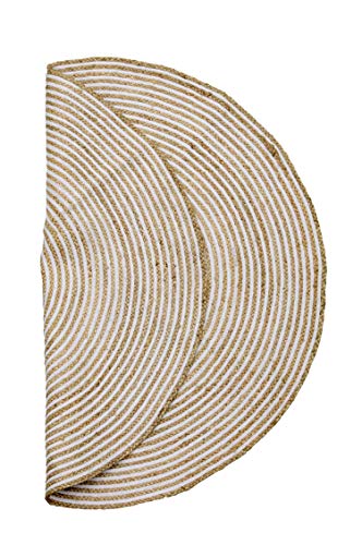 Handgewebter runder Jute Teppich 150 cm groß Rocio | Outdoor Teppiche Rund geflochten für Garten oder Balkon | Indoor im… – Bild 5