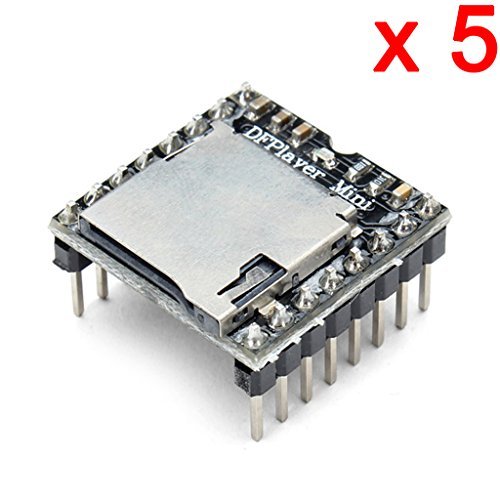 DAOKI 5 PCS U Disk Mini MP3 DFPlayer Player Module Audio Voice Board Shield for Arduino UNO