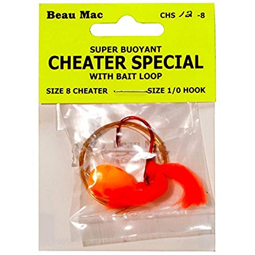 Beau Mac 12CHS12 Cheater Special Drift Lure with Bait Loop, 12, Sz
