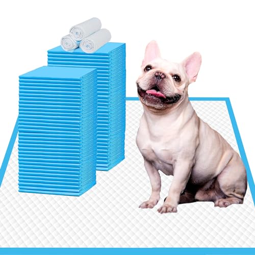Image of IMMCUTE Puppy Pee Pads 22 inchx23 inch-80Count | Dog Pee Training Pads Super Absorbent & Leak-Proof | Disposable Pet Piddle and Potty Pads for Puppies | Dogs | Doggie| Cats | Rabbits