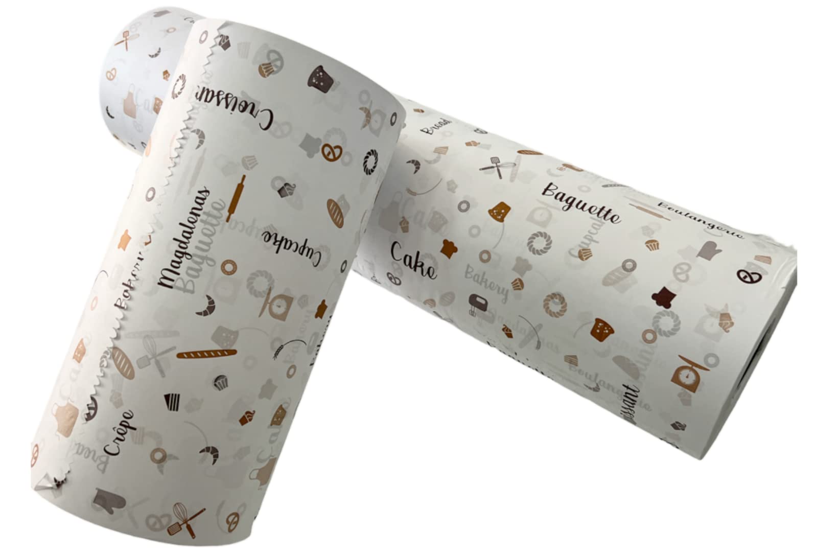BALSAT - Bobina di carta da forno, design moderno, cerata per avvolgere prodotti, 62 cm/8 kg, ideale per pasticcerie, dolciumi e panetterie, biodegradabile e riciclabile