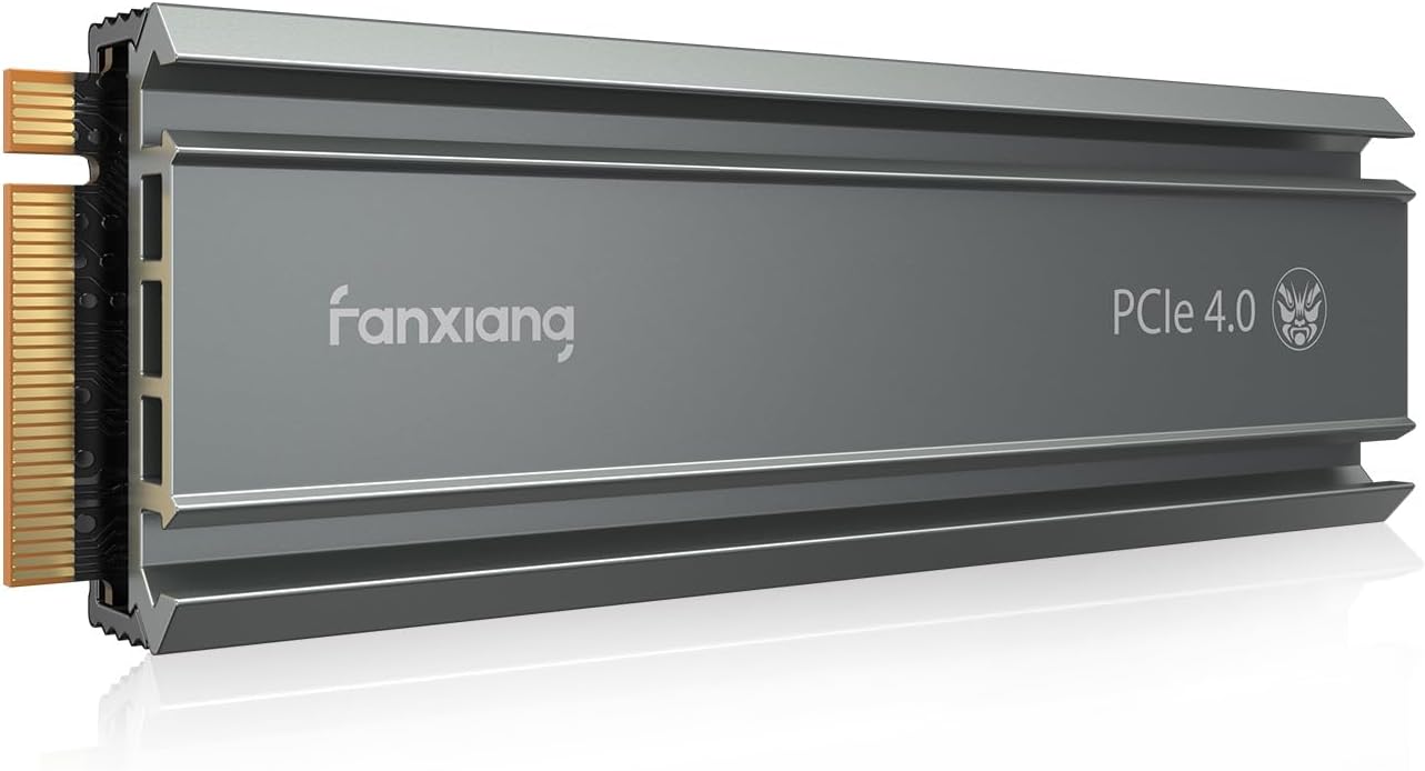 fanxiang S660 PCIe 4.0 1TB NVMe M.2 SSD for PS5 with Heatsink, Up to 5000MB/s, Internal Gaming SSD NAND SLC Cache Suitable for PS5 Enthusiasts, Technology Enthusiasts, IT Professionals