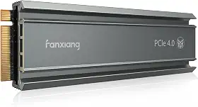 fanxiang Unidade de estado sólido interno S660 1TB PCIe 4.0 NVMe M.2 SSD – com dissipador de calor, cache dinâmico SLC até 5000 MB/s, compatível com PS5, laptop, PC desktop Preto