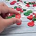 Livder 300g Christmas Craft Buttons Handmade Sewing Button with 2 or 4 Holes for Sewing, Art Crafts Projects, DIY Decoration