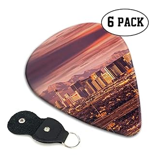 Las Vegas Sunset Lot de 6 médiators pour guitare acoustique, guitare électrique, basse, ukulélé – fins, moyens et épais - Les Beatles, Paul McCartney, John Lennon, RIngo Starr, George Harrison Las Vegas Sunset Lot de 6 médiators pour guitare acoustique, guitare électrique, basse, ukulélé - fins, moyens et épais – Image 2