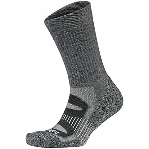 Balega Blister Resist Crew Athletic Running Socks, Comfort Arch Support, Deep Heel Pocket For Stability, Charcoal, S, 4-6 UK / EU 36-39 Cover