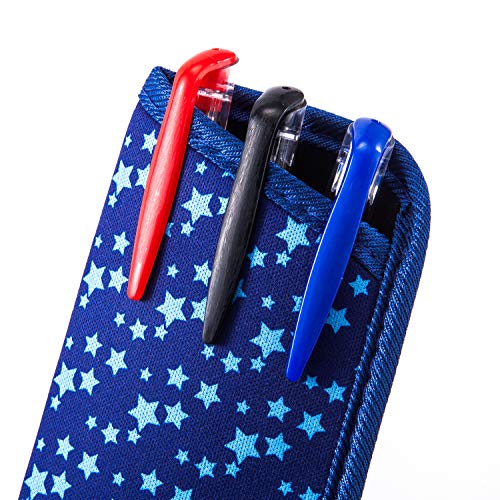 Image of TRIUMPH VISION 3 Pack Reading Glasses Pouch Soft Case Eyeglass Sleeve Slim | Alternative to Bulky Case in bag, Lightweight Lined Padded Protect Optical lens Slip in, Cute Pattern Portable for Daily Use