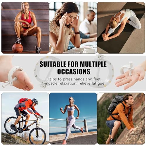 2PCS Acupuncture Clip Tool, Migraine Relief Hand Clip, Compact Pressure Point Massage Tool, Portable Pressure Point Clip for Hand Foot Ear Migraine Relief, Light Gray - Image 5