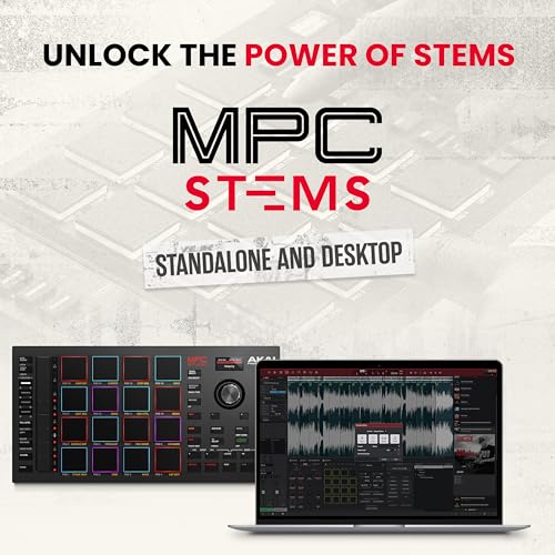 Image of Akai Professional MPC Studio MIDI Controller Beat Maker with 16 Velocity Sensitive RGB Pads, MPC Software, Assignable Touch Strip and LCD Display