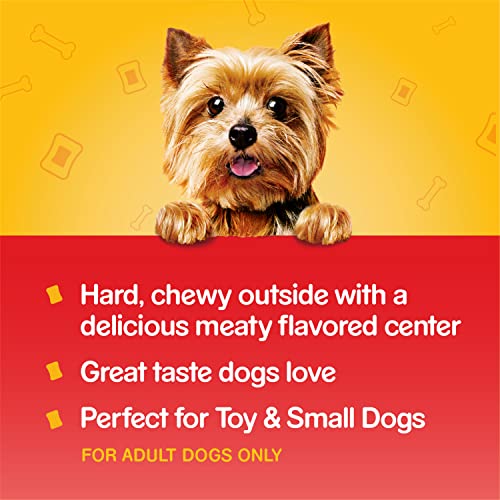 Image of Pedigree Mini Jumbone Small Dog Treats, Dog Bone Like Shell with Beef Flavor, 35 Treats (Pack of 2)