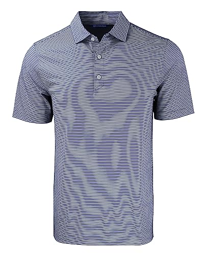 Polo Forge Eco Stripe BT Cutter & Buck respirant et stretch pour homme