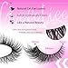 Fox Eye Lashes Wispy Eyelashes Natural Look Clear Band Lashes Fluffy Faux Mink Lashes Strip Natural False Lashes Pack by GVEFETIEE 8 Pairs
