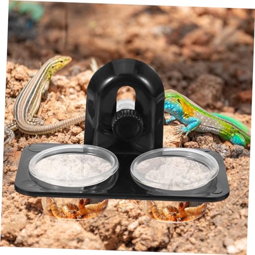 BESPORTBLE 2stücke Reptilien-Futter Und Wassernapf Fütterungsbehälter Für Gecko Schildkröte Und Schraubentyp Leicht Zu Reinigen Stabil Und Langlebig Für Terrarien Und Aquarien