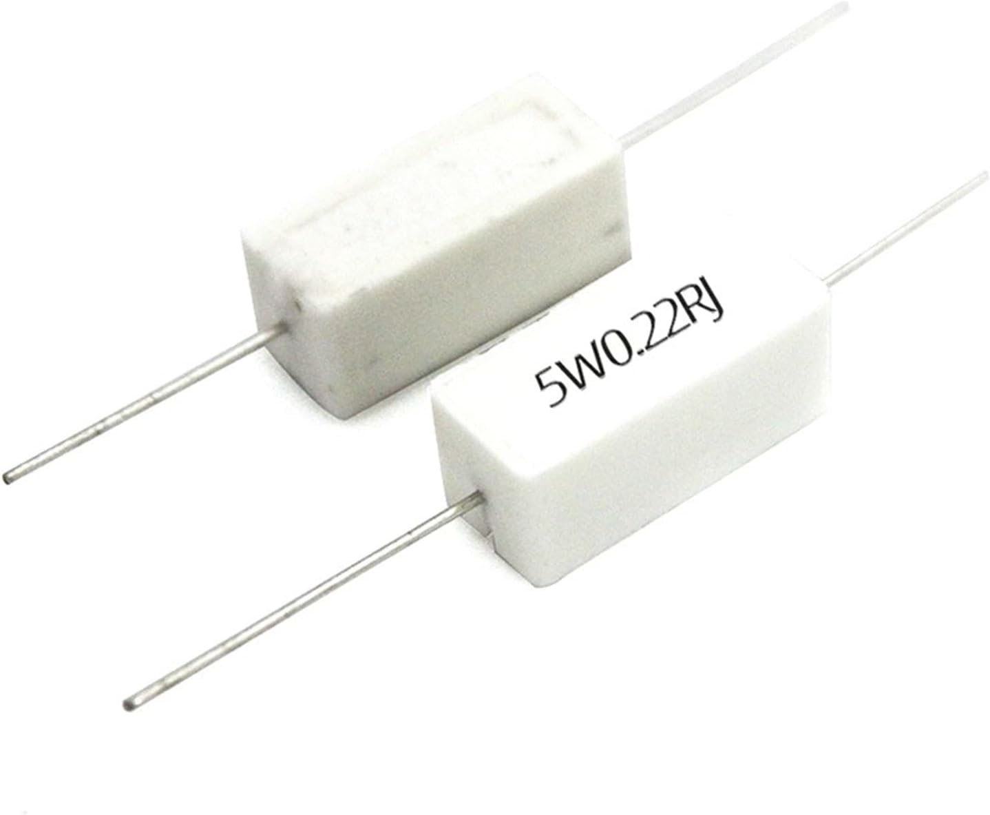 10pcs 5W 5% Cement Resistor Power Resistance 0.47 4.7 47 470 R Ohm 4K7 47K 0.47R 4R7 47R 470R(5W 4.7R 10pcs)