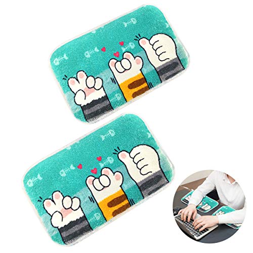 2pcs Arm Rest for Desk, Thicker Wrist Pad Desk Edge Cushion Wrist Rest for Computer Keyboard, Computer Wrist Rest for Keyboard Office Desktop Working Gaming Desk Arm Rest Pad 8 x 12 inch (Style 27)