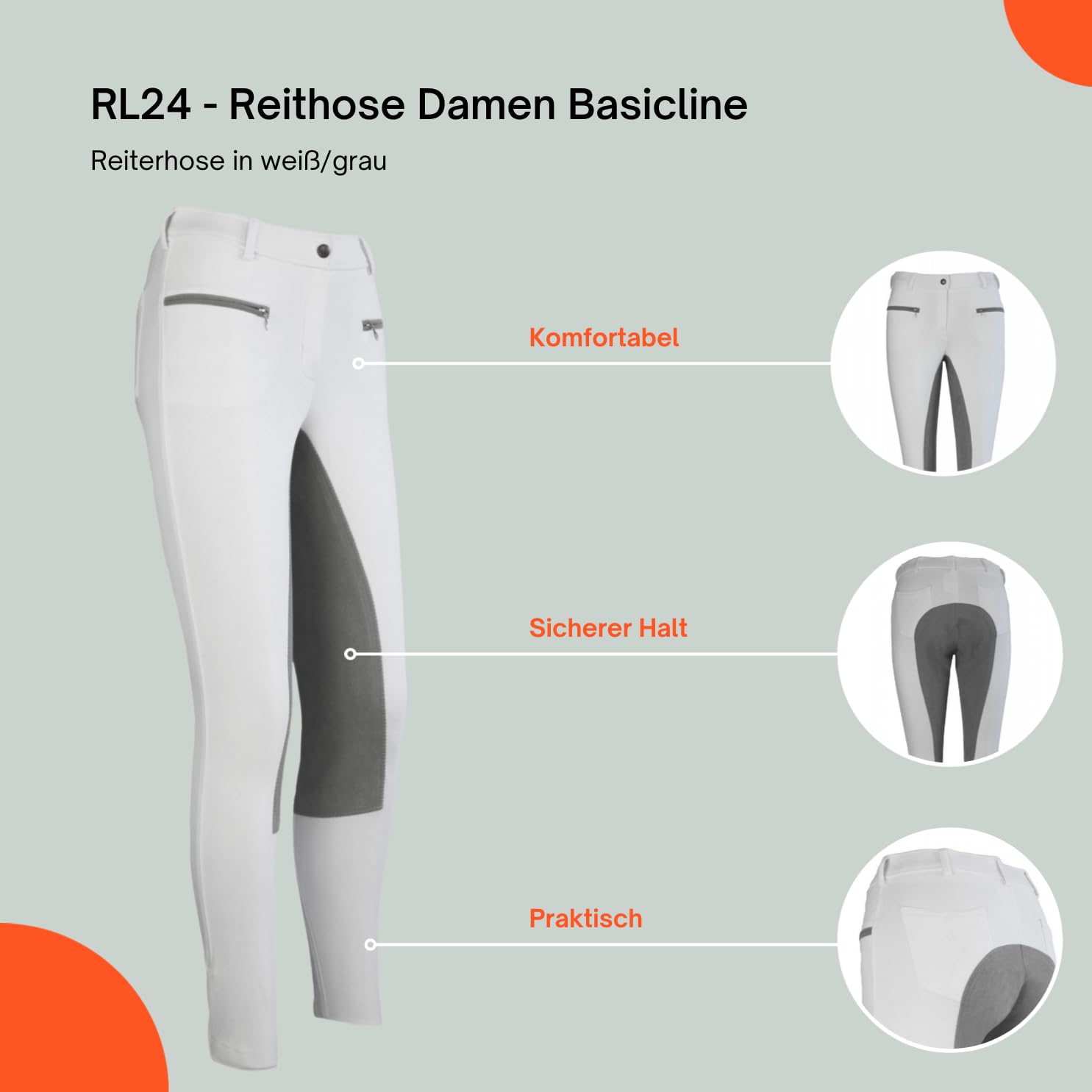 RL24 - Damen Reithose Vollbesatz BASICLINE