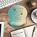 ITNRSIIET Ergonomic Mouse Pad with Gel Wrist Support Small Wrist Rest Smooth Surface Non-Slip PU Base Comfortable Office Supplies Pain Relief, 8.7 x 7.2 inches, Inspirational Quote