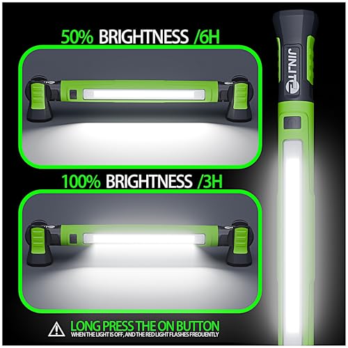image for JINLITE Magnetic Work Light - 3000LM Rechargeable LED Work Light Bar, 