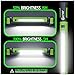 JINLITE Magnetic Work Light - 3000LM Rechargeable LED Work Light Bar, 5200mAh Under Hood Mechanic Light for Garage, Workshop, Vehicle Inspection (1 Pack Green)