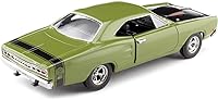 Vista 2 de Motormax 1969 Dodge Coronet Super Bee, Green 73315AC/GN - Coche de juguete a escala 1/24 fundido a troquel