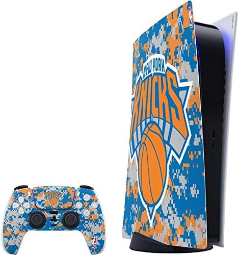 Skinit Decal Gaming Skin Compatible with PS5 Digital Edition Bundle - Officially Licensed NBA New York Knicks Canvas Design