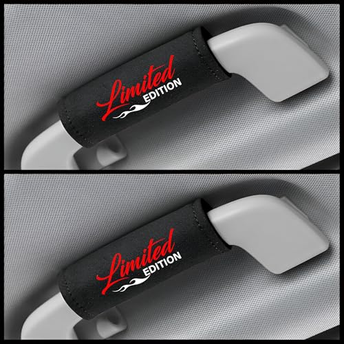 Image of Black Car Handle Roof Cover Grab Handle Roof Cover for car Luggage Compartment Lightweight Pack of 2