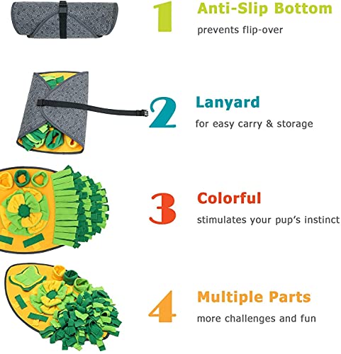 Snuffle Mat for Small Medium Large Dogs - Pet Interactive Cat Dog Slow Feeding Activity Mats - Puppy Feeder Game Puzzle… - Image 5