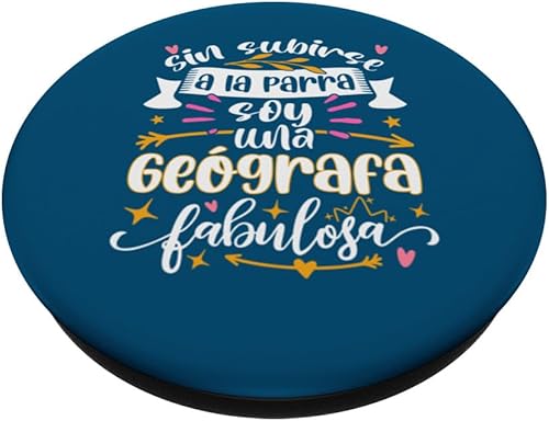 Miniatura 2 de Una Geógrafa Fabulosa Divertido Mujer Geografia PopSockets Standard PopGrip