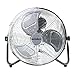 Senelux Bodenventilator - Chrome Gym Fan 30,5 cm Elektrischer tragbarer Lüfter für Zuhause/Fitnessstudio/Büro - 3 Geschwindigkeitsstufen mit Neigungsfunktion