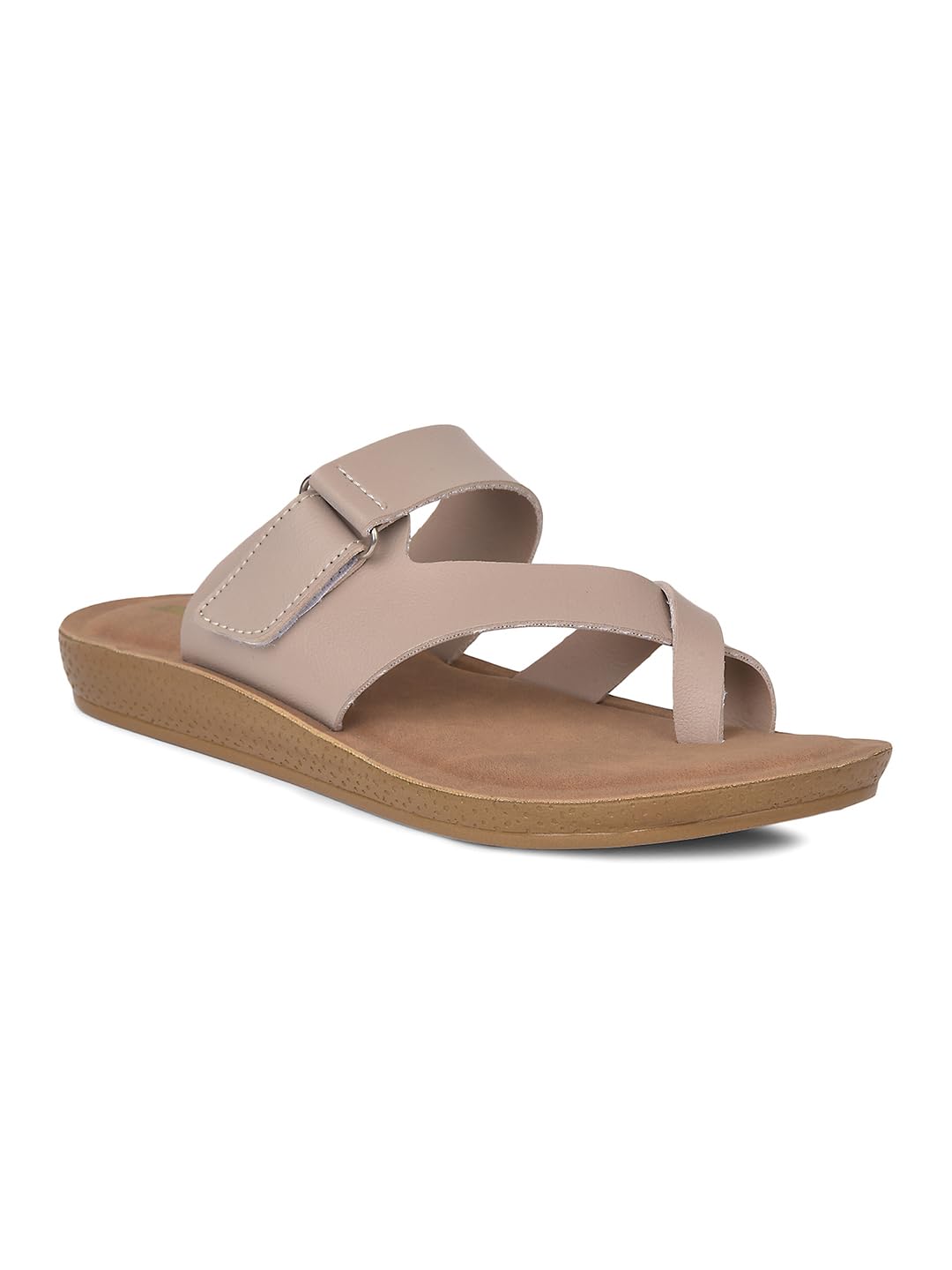 bata Women's Casual Toe Ring Slipper - Beige-picture-10