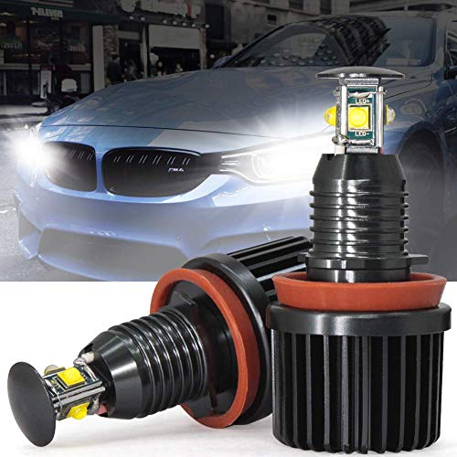 Biqing Lampadine Fendinebbia H8 LED DRL Angel Eyes...