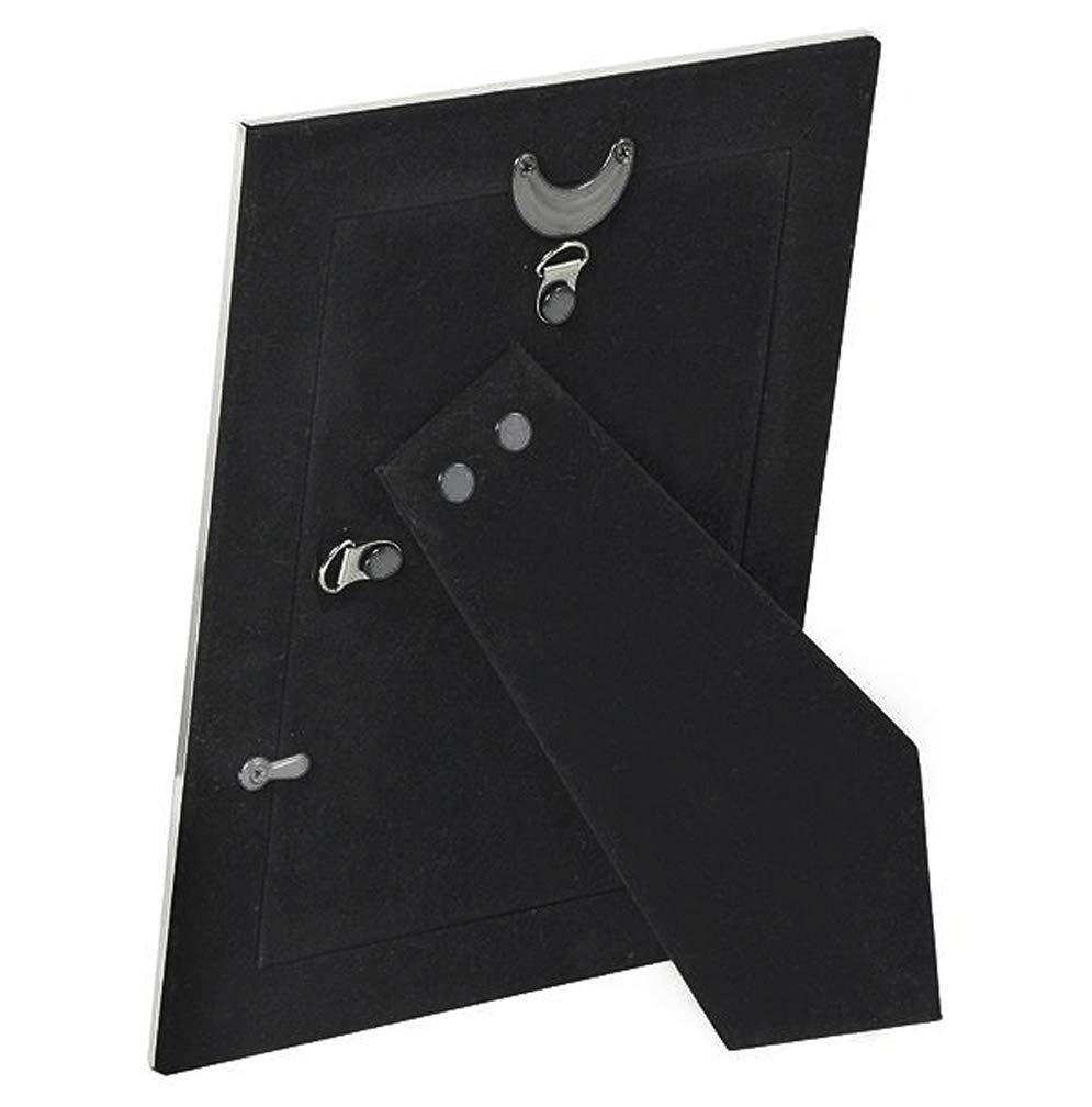 EDZARD Cornice portafoto Pavia (15 x 20 cm), placcata in argento, con 2 ganci, effetto martellato, cornice in argento in formato verticale e orizzontale