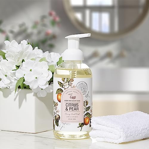 Body Prescriptions Citrus & Pear Foaming Hand Soap | Gentle Deep Cleansing For Soft Clean Hands, 590 Ml #TOP1